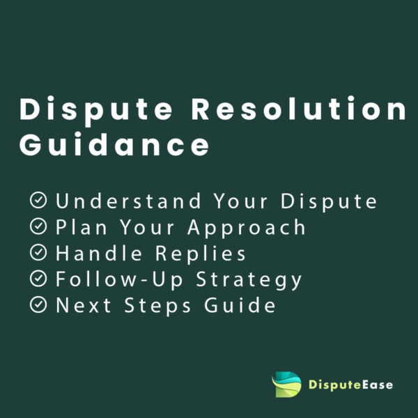 Dispute Resolution Guidance